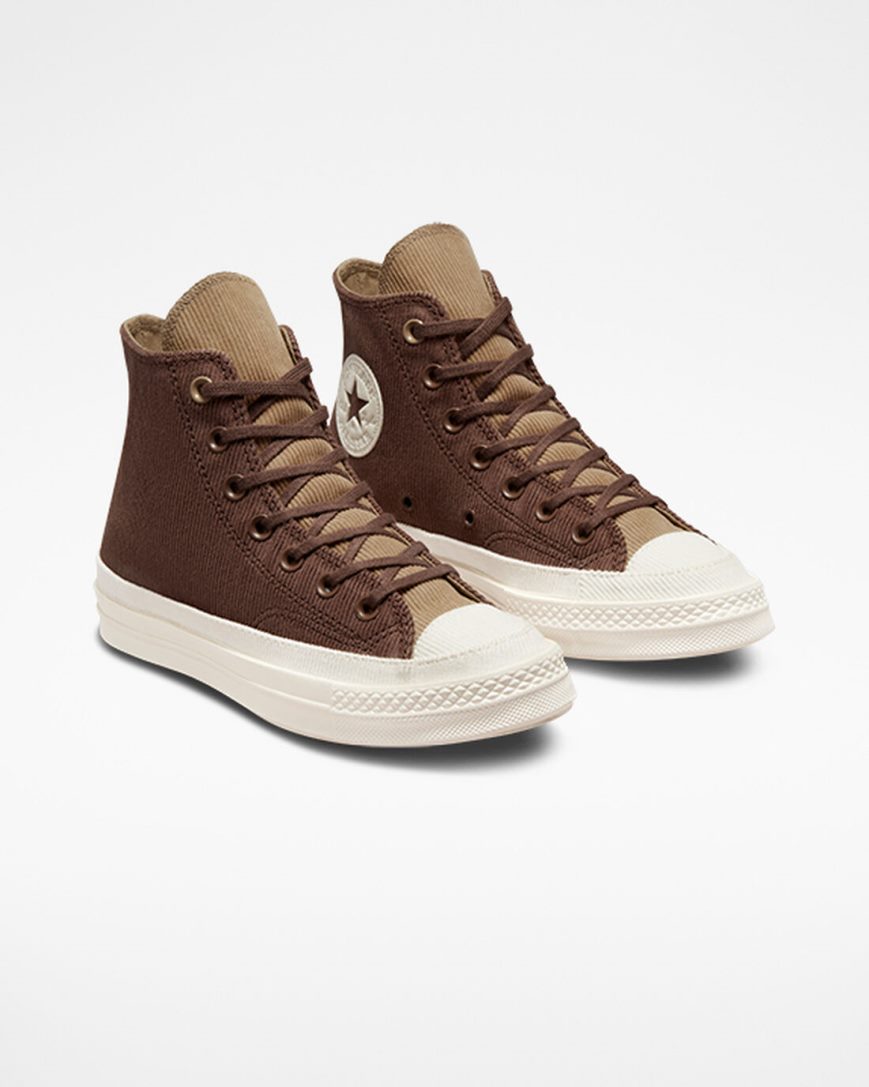 Women's Converse Chuck 70 Workwear High Top Shoes Brown / Khaki | AU CE463U